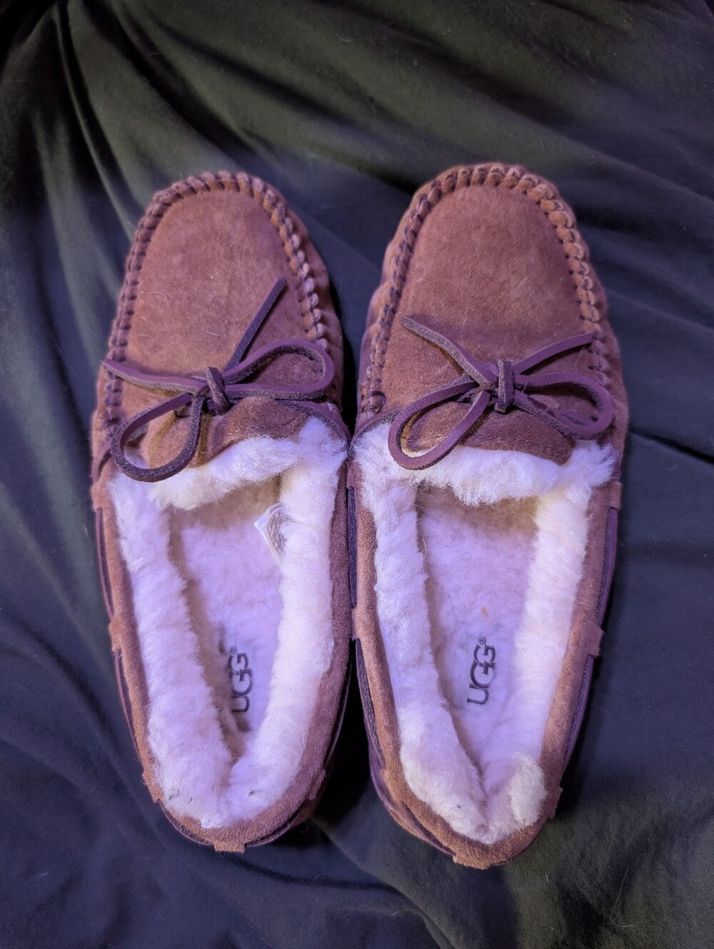 UGG Brown Suede Slippers
